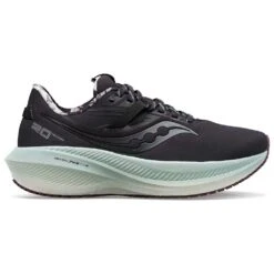 Outlet EasyRoam Footwear Store 5 Saucony Men's Triumph 20 Runshield Frost Running Shoe- Miles To Go- Regular (D)