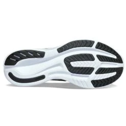 Saucony Men's Ride 16 Running Shoe -Black/White - Wide (2E) -Outlet EasyRoam Footwear Store S20831 05 4